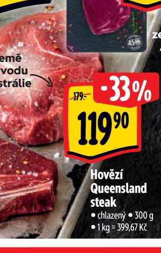   Hovězí Queensland steak chlazený 300 g 