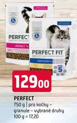 Perfect 750 g pro kočky granule vybrané druhy 