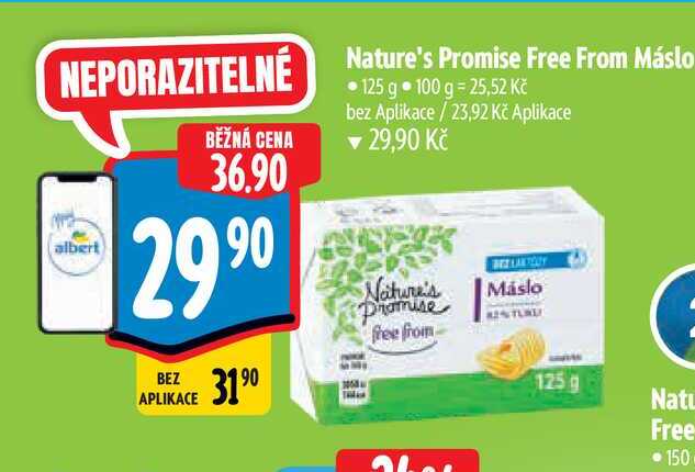  Nature's Promise free from Máslo 125 g  