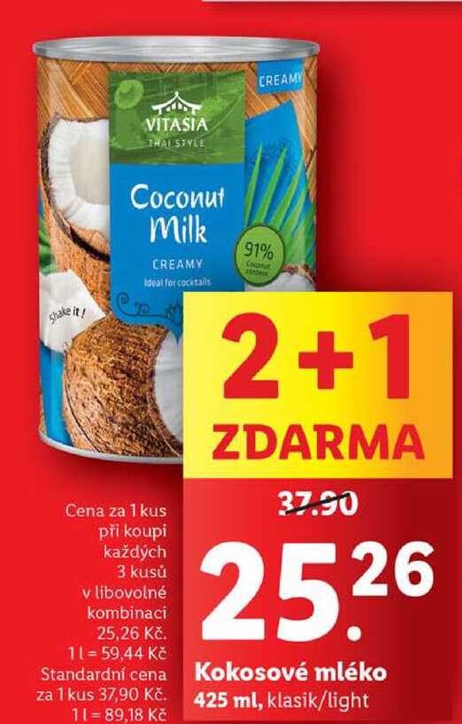 Kokosové mléko,425 ml