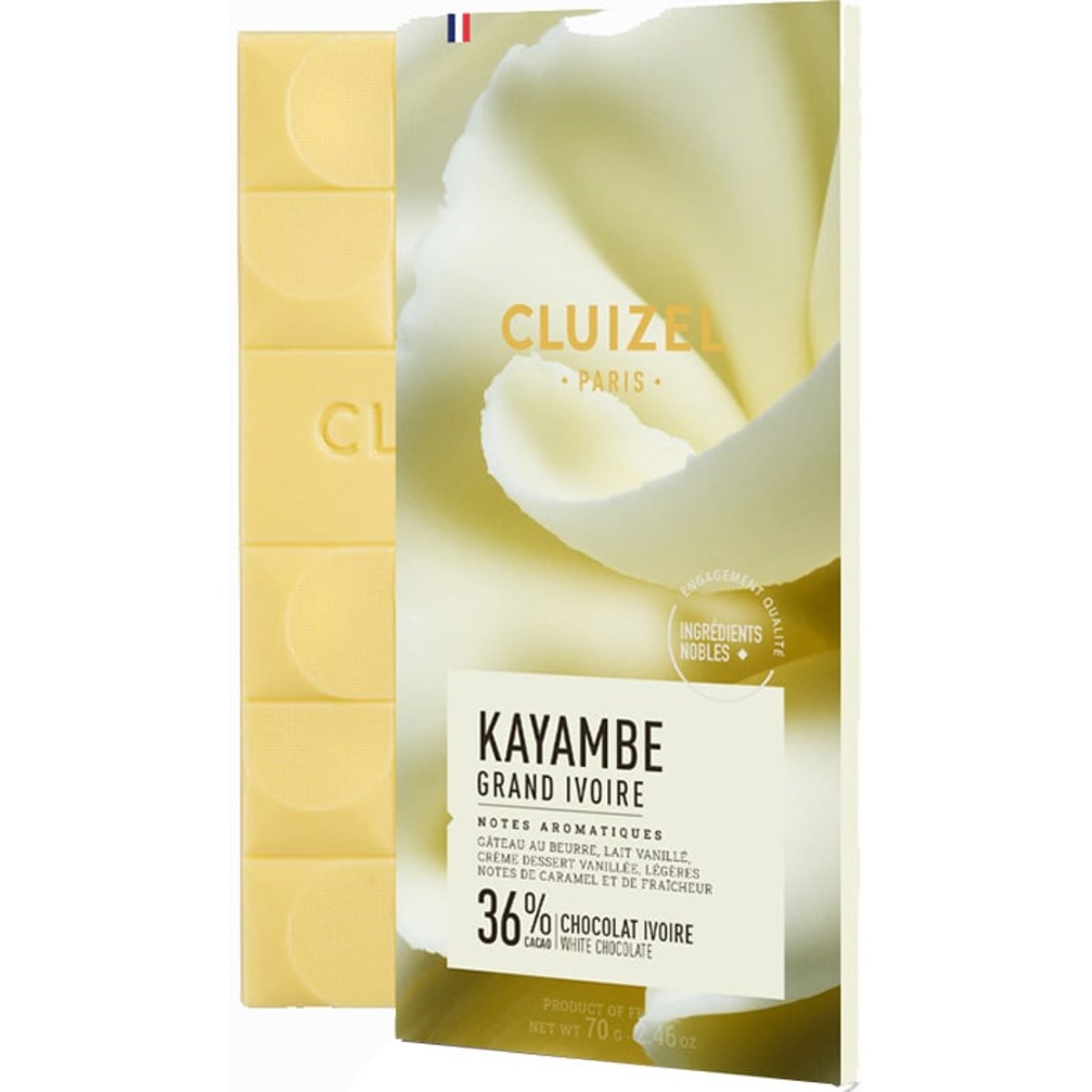 Michel Cluizel Bílá čokoláda Kayambe Grand Ivoire 36%