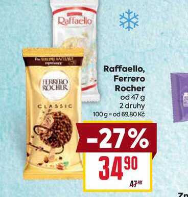 Raffaello, Ferrero Rocher od 47 g 