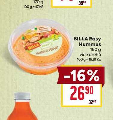 BILLA Easy Hummus 160 g