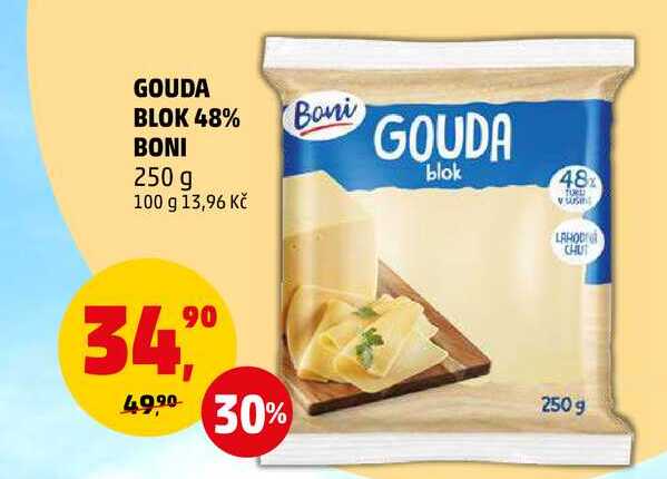 BONI GOUDA BLOK 48% 250 g 