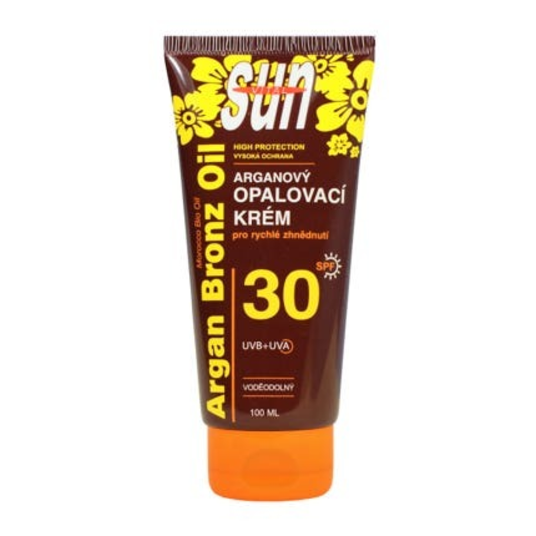 Vivaco SUN Vital Arganový opalovací krém OF30 v tubě