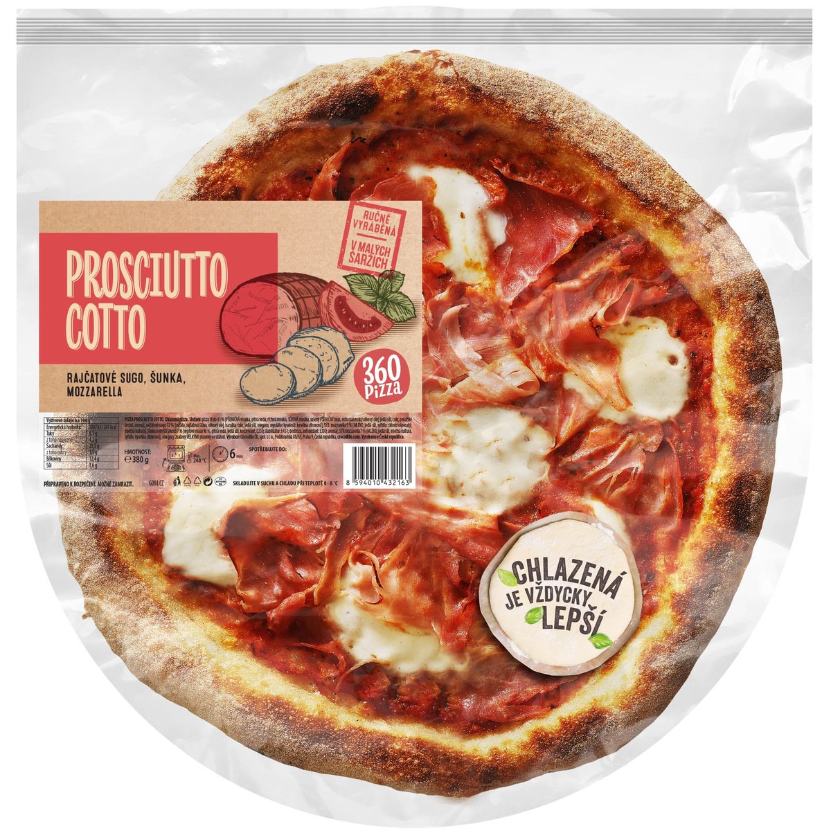 360 Pizza Prosciutto cotto