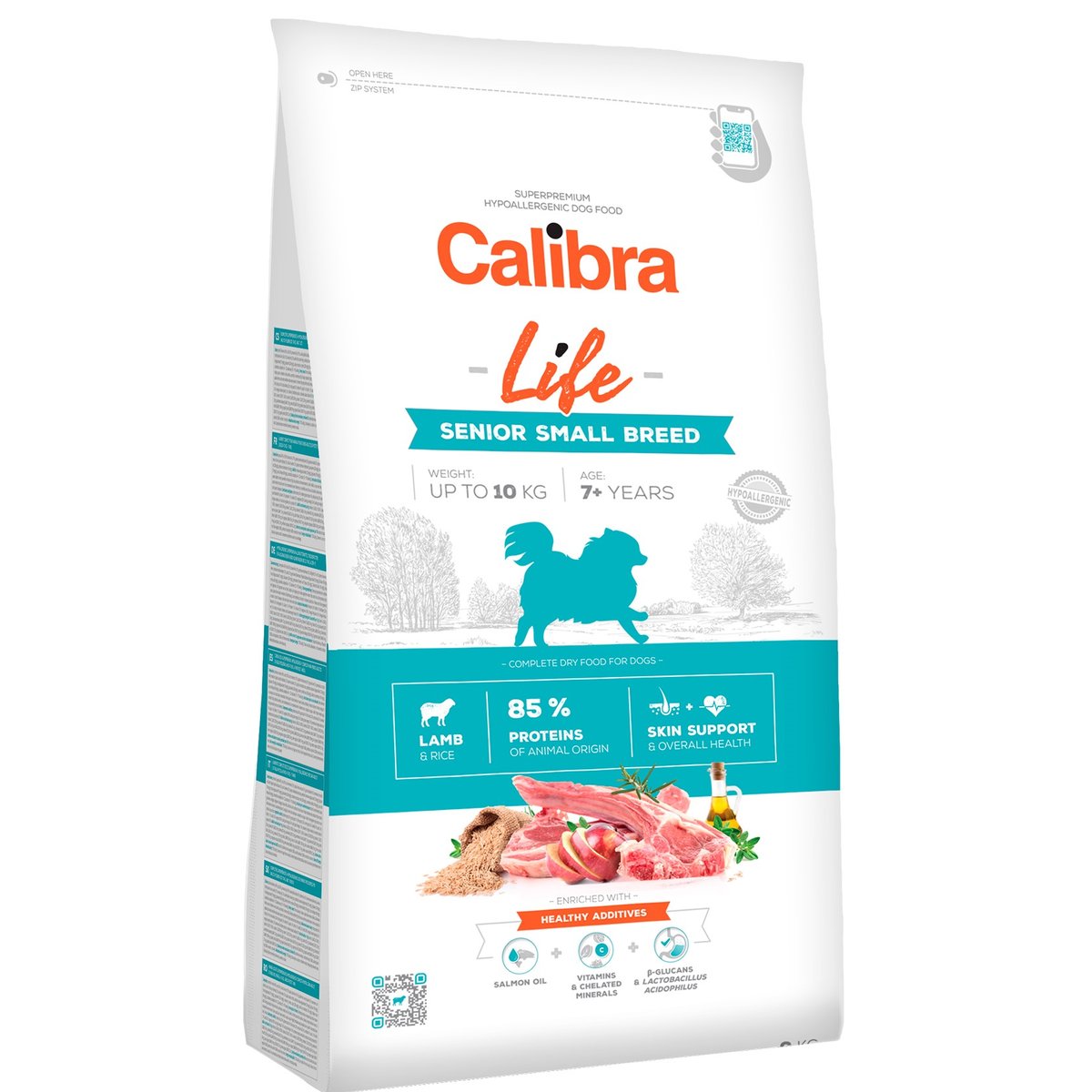 Calibra Dog Life granule pro starší psy malých plemen s jehněčím