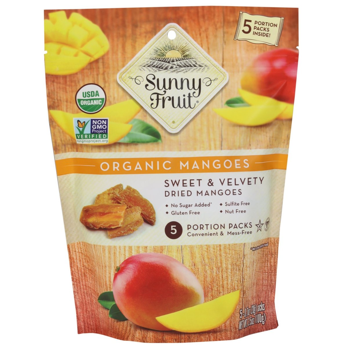 Sunny Fruit BIO Mango sušené na slunci (5×20g)