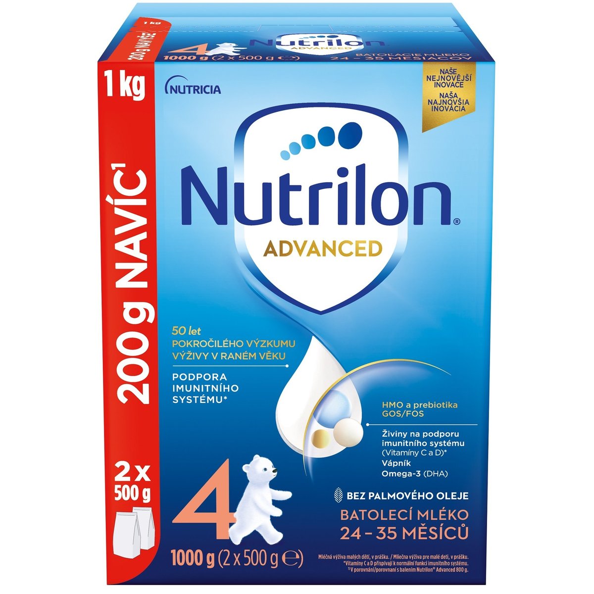 Nutrilon Advanced 4 batolecí mléko – duo balení