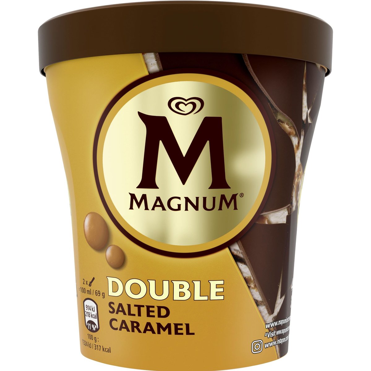 Magnum Double salted caramel zmrzlina v kelímku