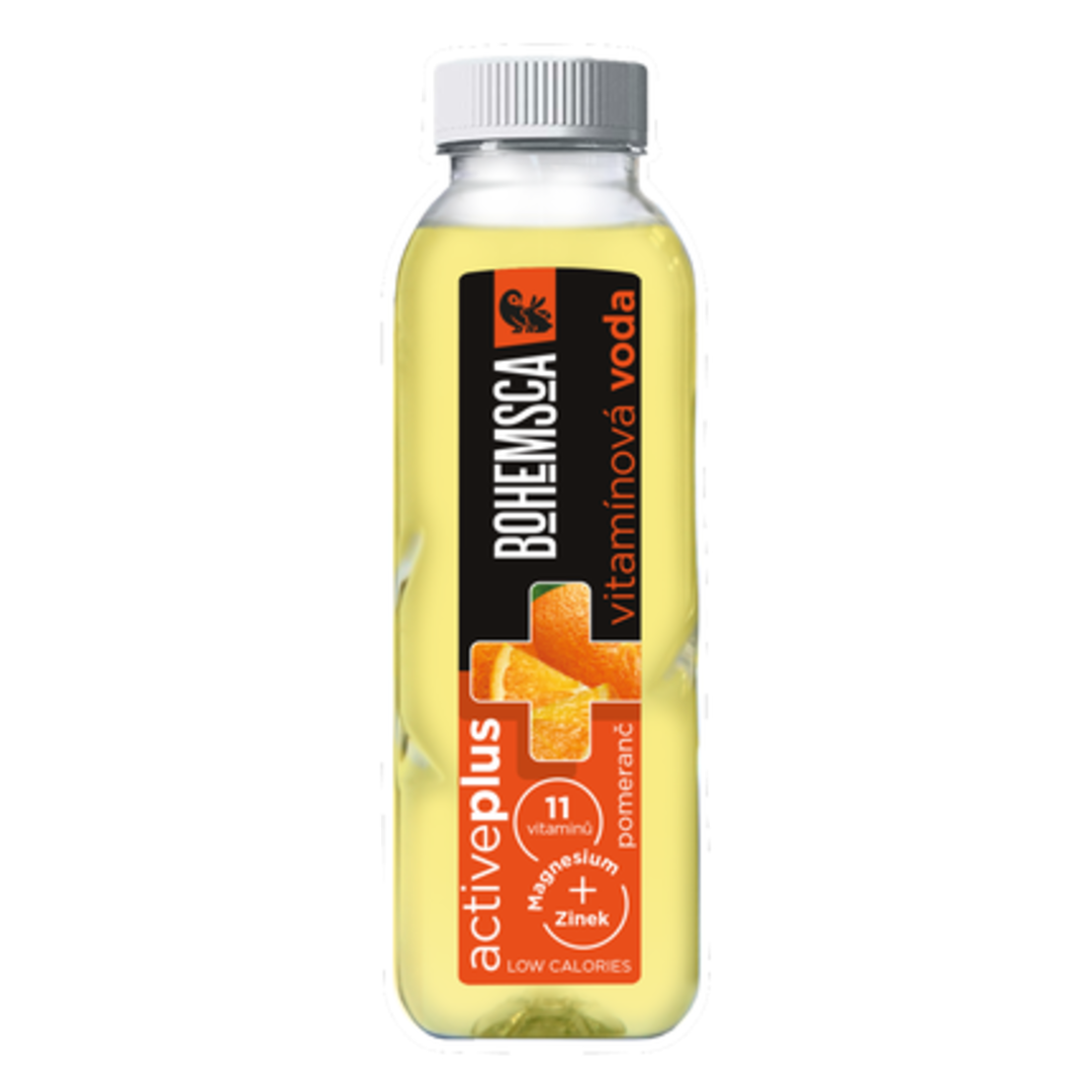 Bohemsca Active Plus vitamínová voda Pomeranč
