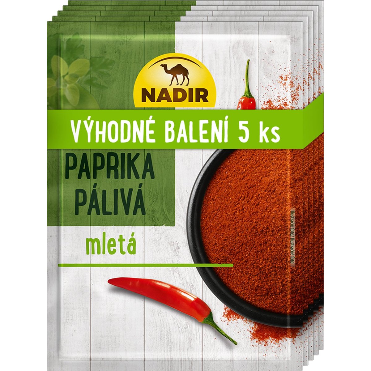 Nadir Paprika mletá pálivá (Balení 5 ks)