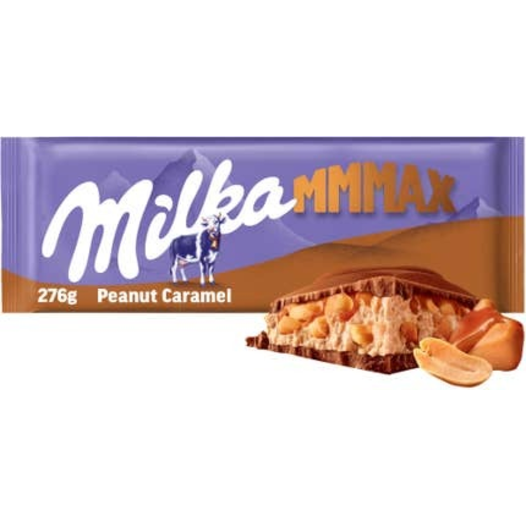 Milka Čokoláda Mmmax Peanut Caramel mléčná s arašídy