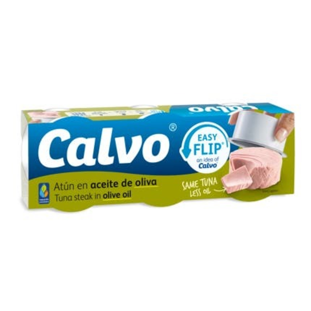 Calvo Tuňák v olivovém oleji 3x65g