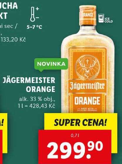 JÄGERMEISTER ORANGE, 0,7 l