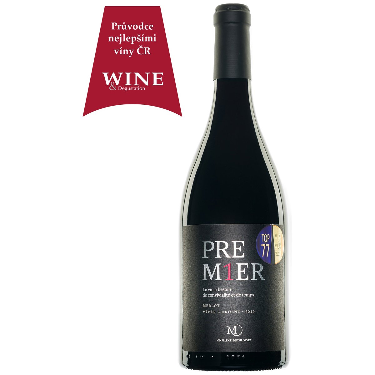 Michlovský PREM1ER Merlot výběr z hroznů 2019