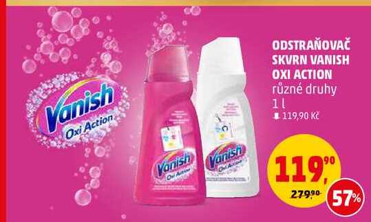 Vanish Oxi Action Odstraňovač skvrn, 1 l