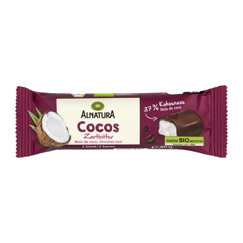 Alnatura BIO Kokosová tyčinka v hořké a mléčné čokoládě, 40 g