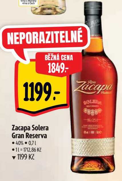  Zacapa Solera Gran Reserva • 40% 0,7 l