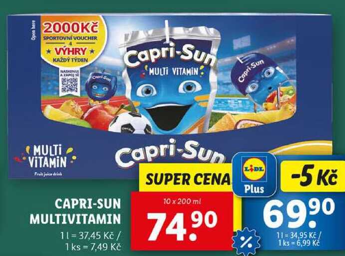 CAPRI-SUN MULTIVITAMIN, 10x 200 ml
