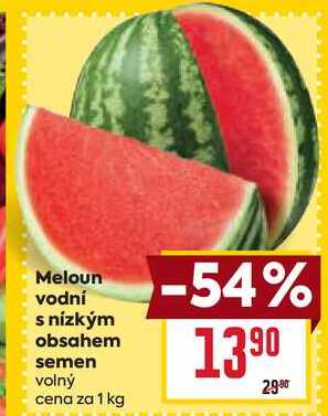 Meloun vodní s nízkým obsahem semen volný cena za 1 kg 