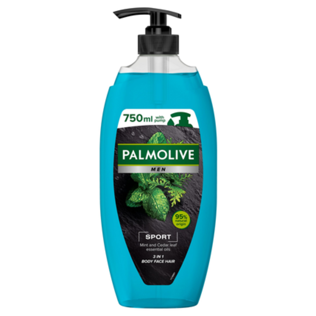 Palmolive Men Revitalizing Sport sprchový gel 3v1 pumpa