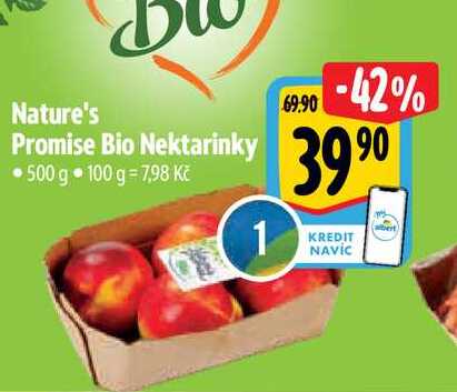 Nature's Promise Bio Nektarinky 500 g 