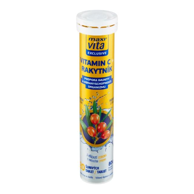 Maxi Vita Vitamin C + rakytník, citrón