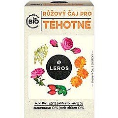 Leros Růžový čaj pro těhotné BIO 20× 2 g