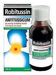 Robitussin Antitussicum na suchý dráždivý kašel 7,5 mg/5 ml, sirup 100 ml