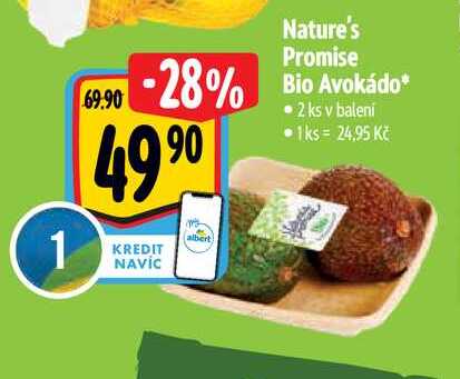   Nature's Promise Bio Avokádo  2 ks 