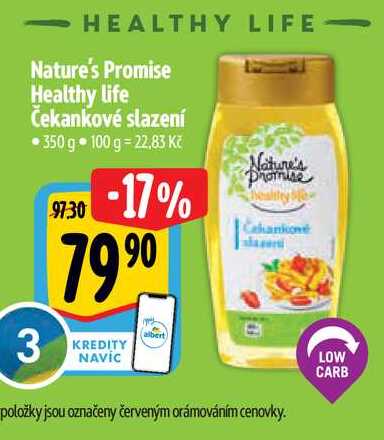   Nature's Promise Healthy life Čekankové slazení 350 g  