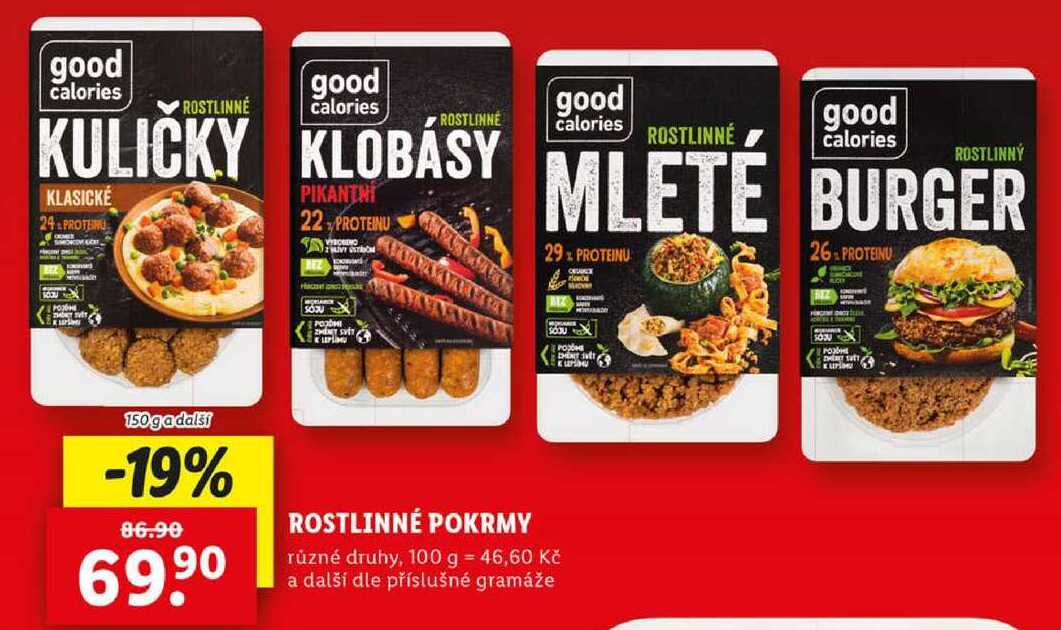 ROSTLINNÉ POKRMY, 150 g a další