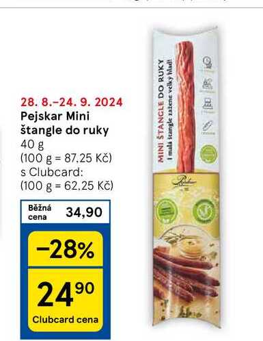 Pejskar Mini štangle do ruky, 40 g 