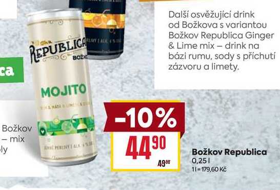 Božkov Republica 0,25l