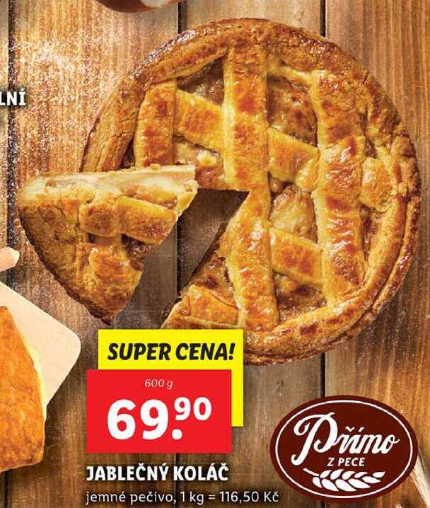 JABLEČNÝ KOLÁČ, 600 g