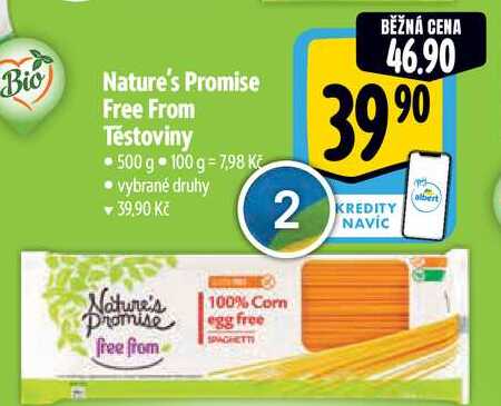 Nature's Promise Free From Těstoviny 500 g