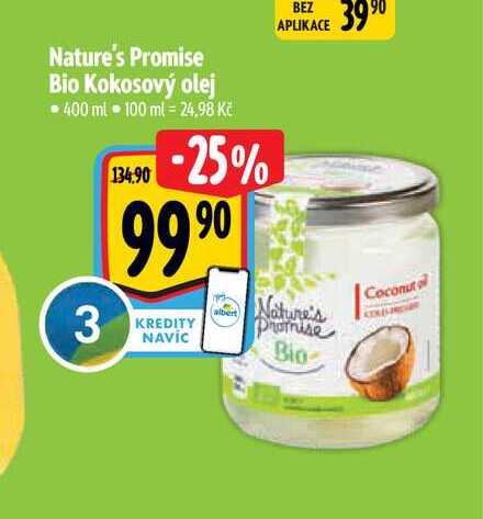 Nature's Promise Bio Kokosový olej 400 ml 