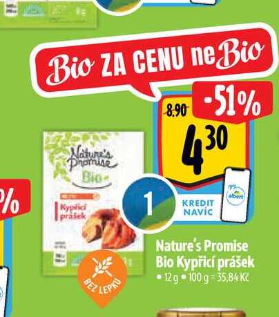 Nature's Promise Bio Kypřicí prášek 12g