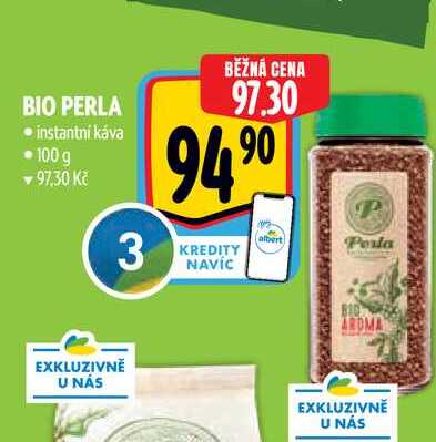 Bio perla instantní káva 100g 