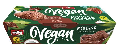 Müller Vegan mousse chocolate, 140 g