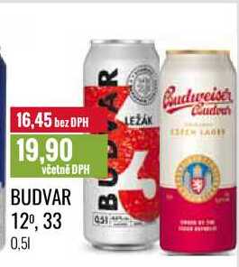 BUDVAR 12º 0,5l 