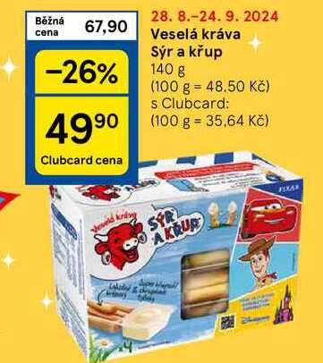 Veselá kráva Sýr a křup, 140 g