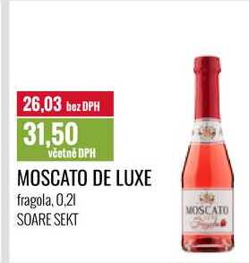 MOSCATO DE LUXE fragola, 0,2l