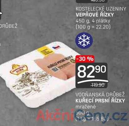 KUŘECÍ PRSNÍ ŘÍZKY mražené 500 g