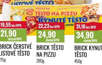 BRICK TĚSTO NA PIZZU 280g