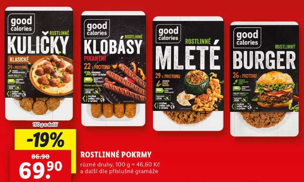 ROSTLINNÉ POKRMY, 150 g a další