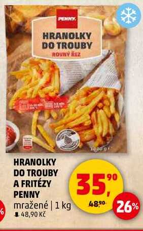 HRANOLKY DO TROUBY A FRITÉZY PENNY mražené, 1 kg 