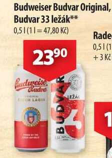 Budweiser Budvar 33 ležák, 0,5 l