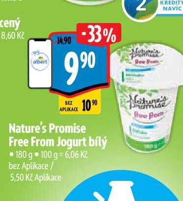  Nature's Promise Free From Jogurt bílý 180 g 